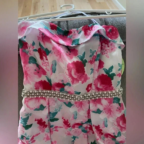 Windsor Floral Ballgown Size 2 women Strapless Prom Dress - Picture 10 of 14